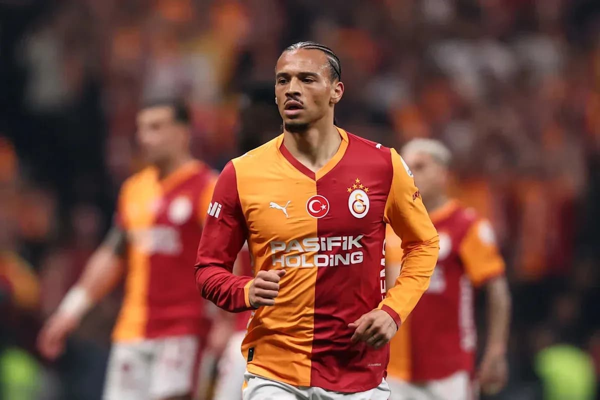 Player in Galatasaray jersey during a match Player in Galatasaray jersey during a match
