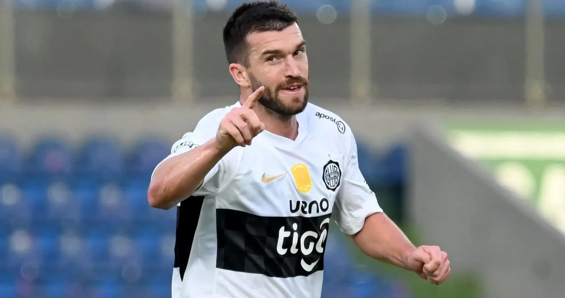 Player celebrating a goal on the field Player celebrating a goal on the field