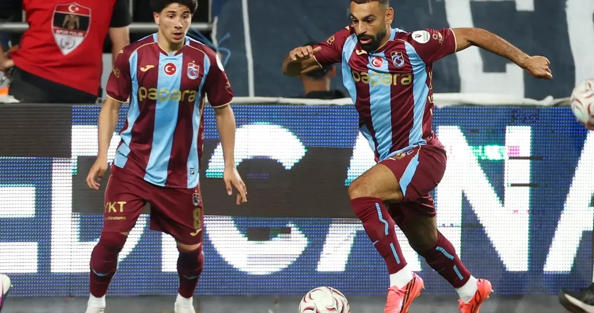 Trabzonspor players during UEFA Europa League match Trabzonspor players during UEFA Europa League match