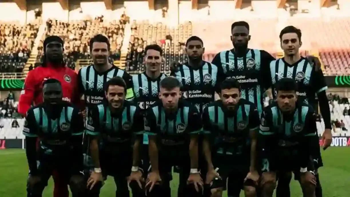 FC St. Gallen team photo before the match FC St. Gallen team photo before the match