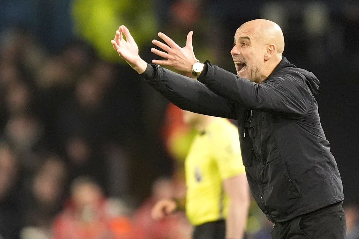 Manager gesturing on the sidelines during match Manager gesturing on the sidelines during match