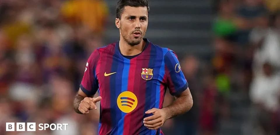 Barcelona player running during a match Barcelona player running during a match