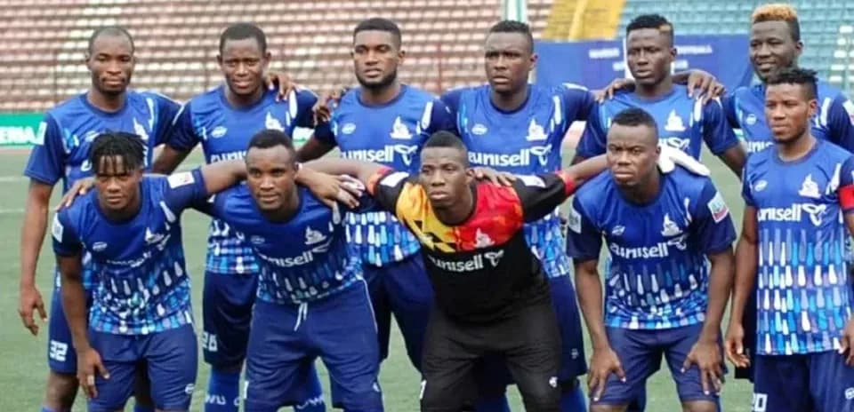 Rivers United team posing for a group photo Rivers United team posing for a group photo