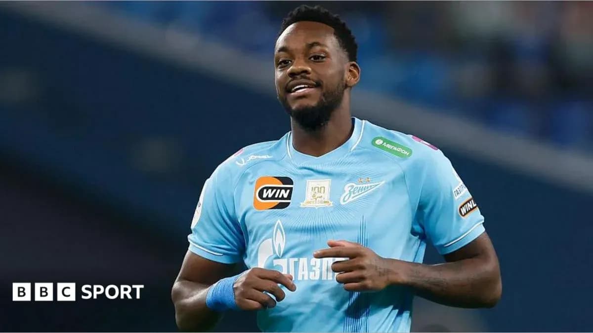 Player celebrating in Zenit St. Petersburg jersey Player celebrating in Zenit St. Petersburg jersey