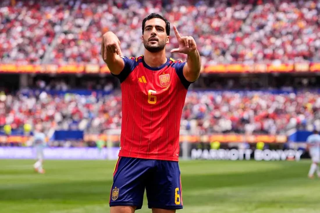 Spain player celebrating during match against France Spain player celebrating during match against France