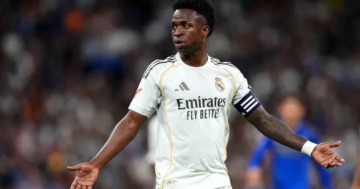 Player gesturing during match in Real Madrid kit Player gesturing during match in Real Madrid kit