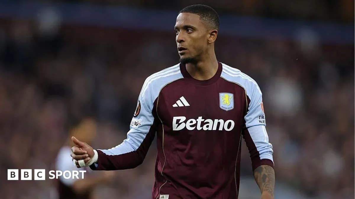 Player in Aston Villa kit during match Player in Aston Villa kit during match