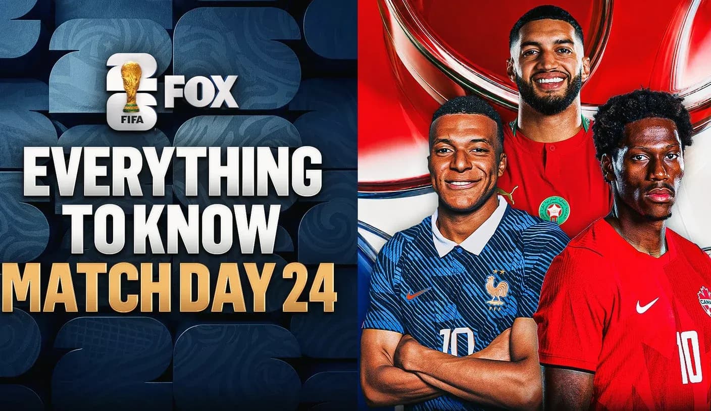 Three soccer players promoting Match Day 24 coverage Three soccer players promoting Match Day 24 coverage