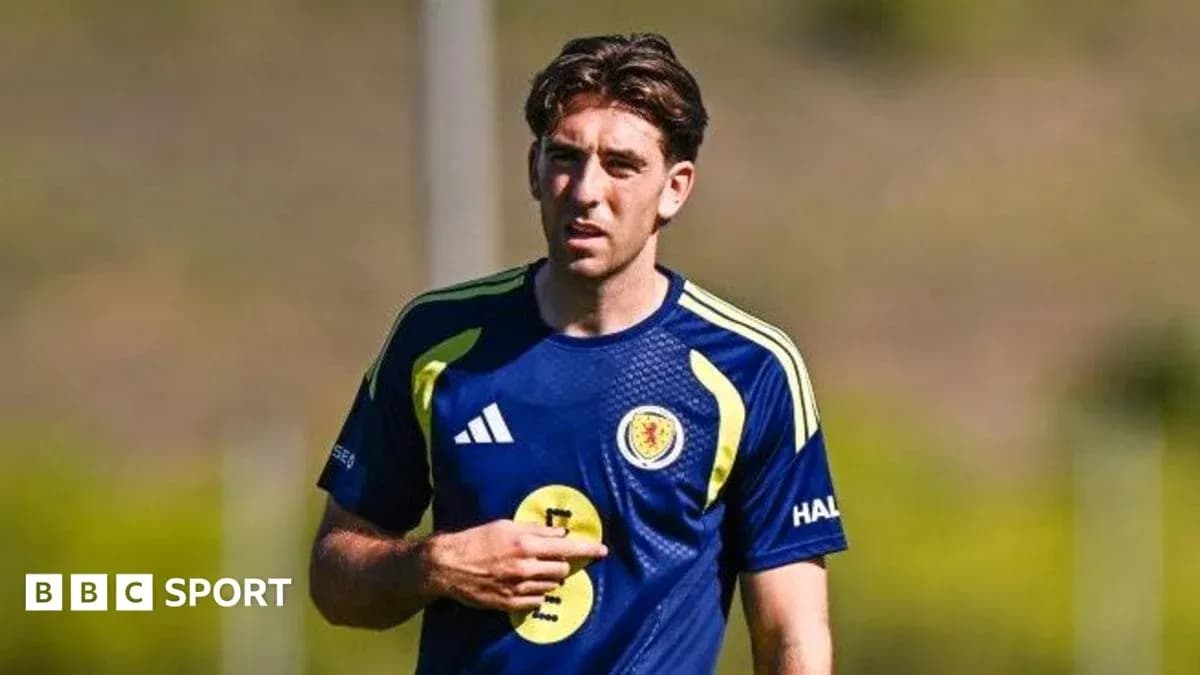 Player training in Scotland national team kit Player training in Scotland national team kit