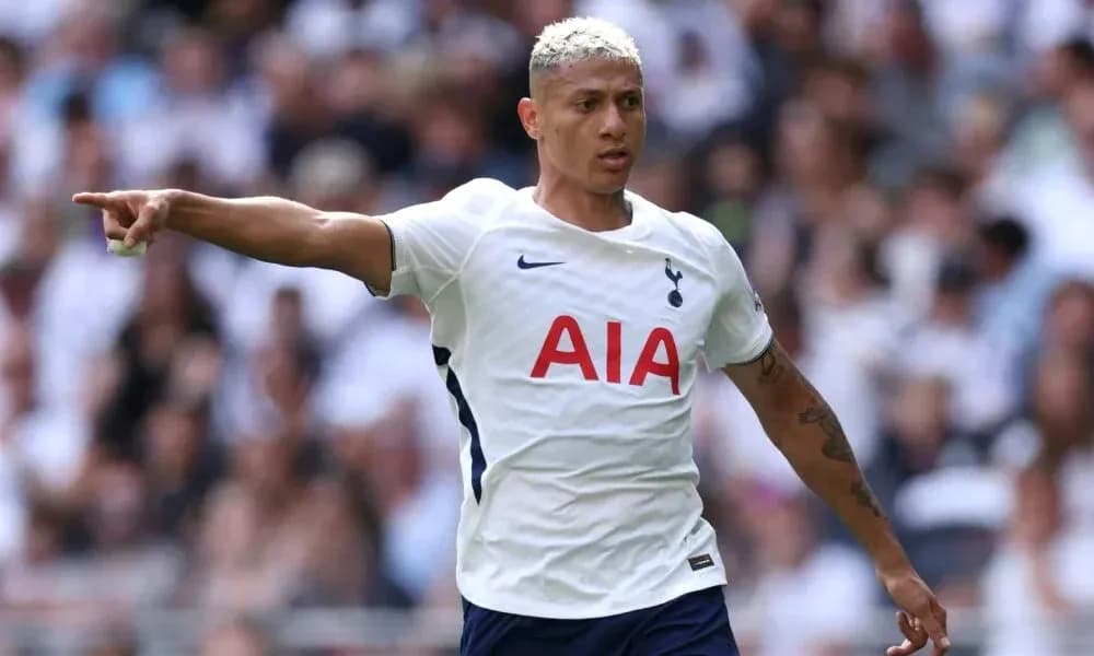 Player pointing during a match for Tottenham Hotspur Player pointing during a match for Tottenham Hotspur
