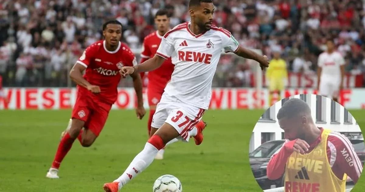 Player dribbling during match with opponents chasing Player dribbling during match with opponents chasing