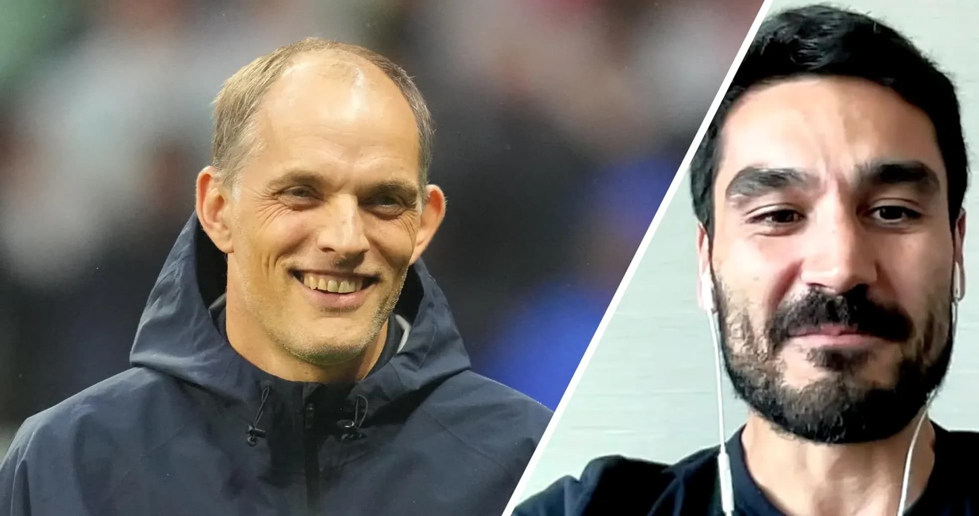 Thomas Tuchel and Ilkay Gundogan during an interview Thomas Tuchel and Ilkay Gundogan during an interview