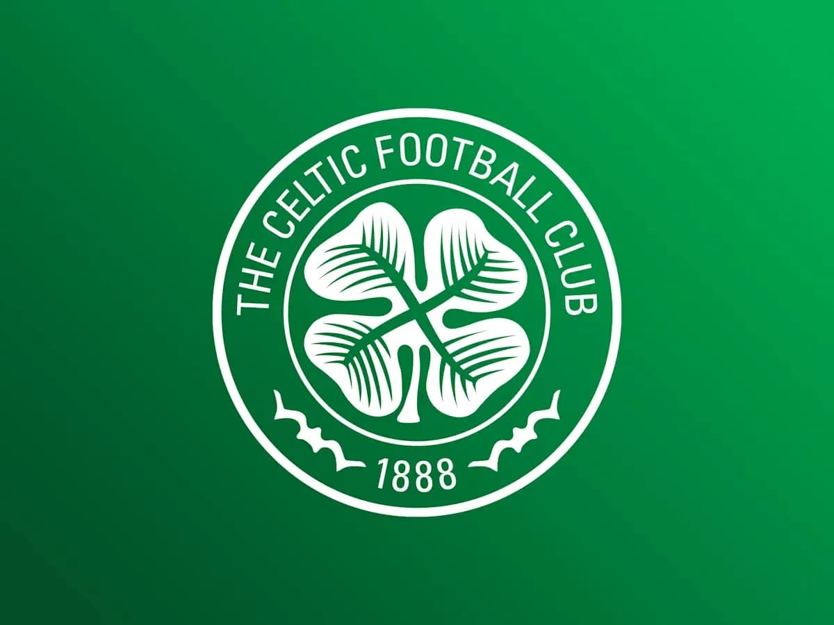Celtic Football Club logo with green background Celtic Football Club logo with green background