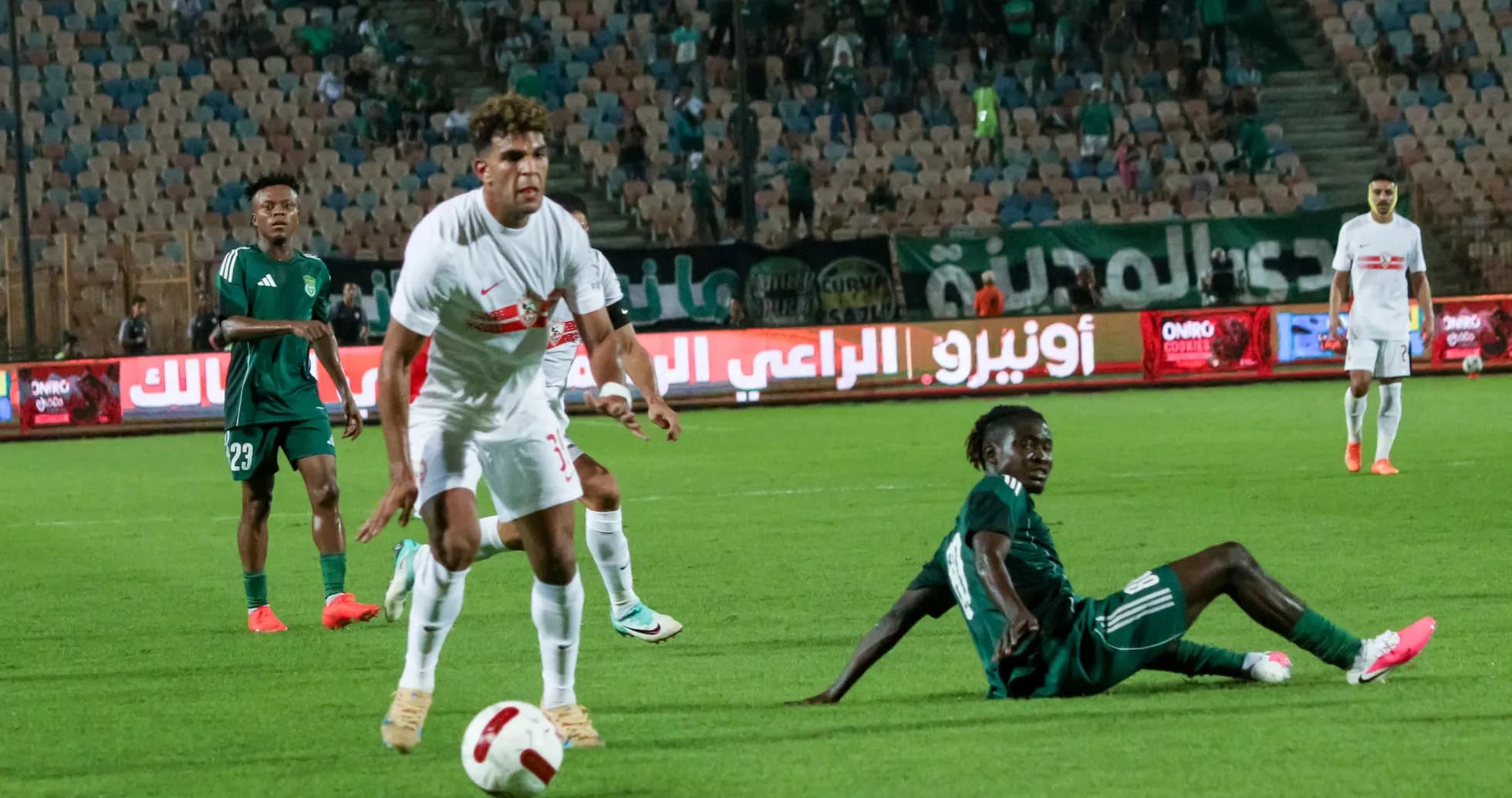 Players competing during Zamalek SC vs Port match Players competing during Zamalek SC vs Port match