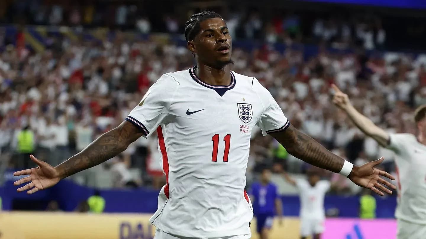 Player celebrating a goal during a match Player celebrating a goal during a match