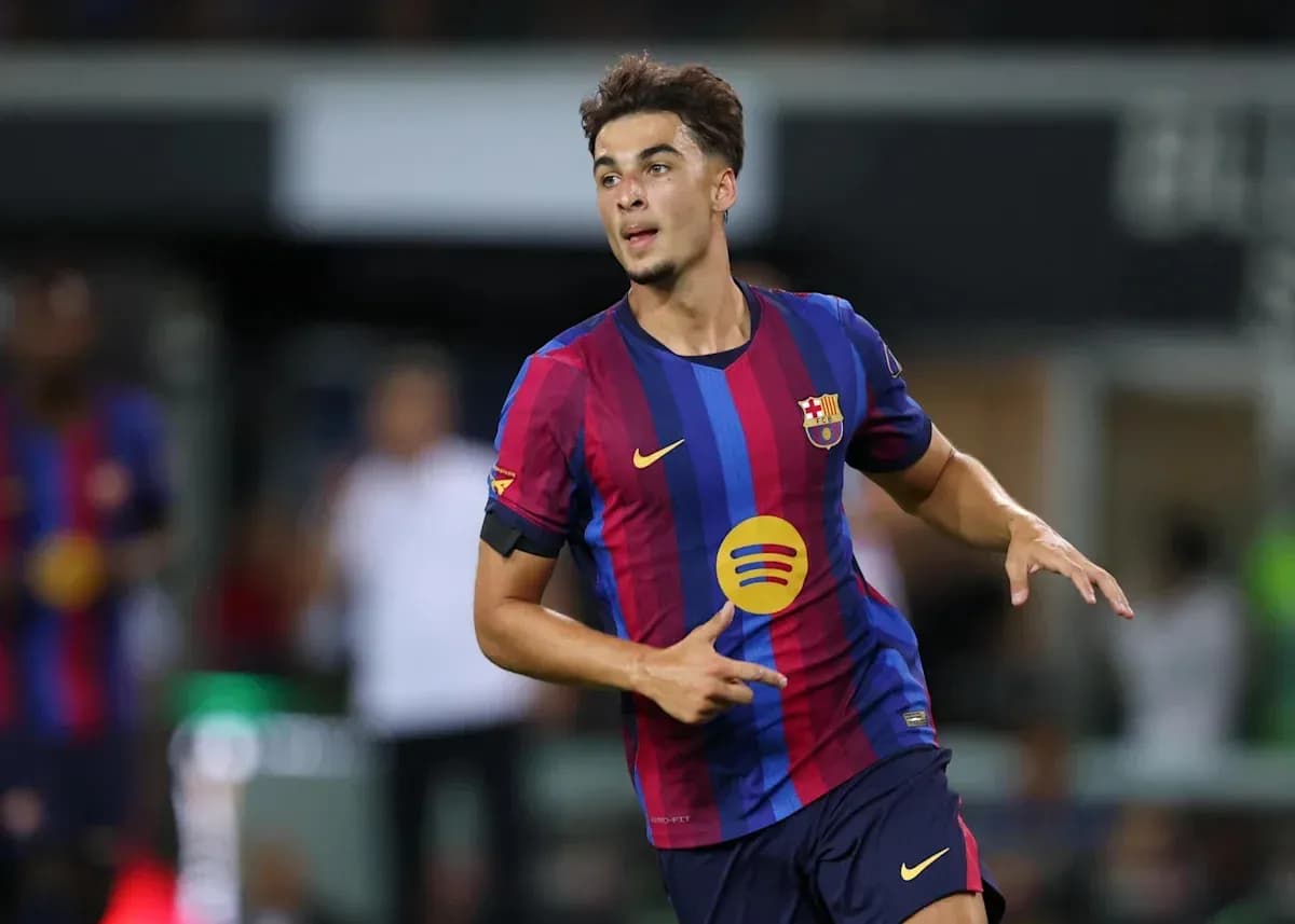 Player celebrating a goal in Barcelona kit Player celebrating a goal in Barcelona kit
