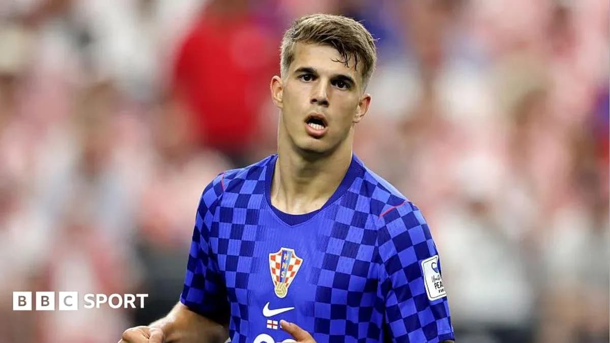 Player wearing Croatia jersey during a match Player wearing Croatia jersey during a match