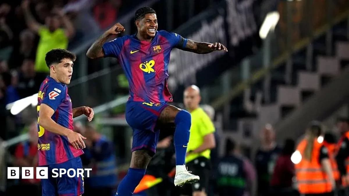Barcelona players celebrating during a match Barcelona players celebrating during a match