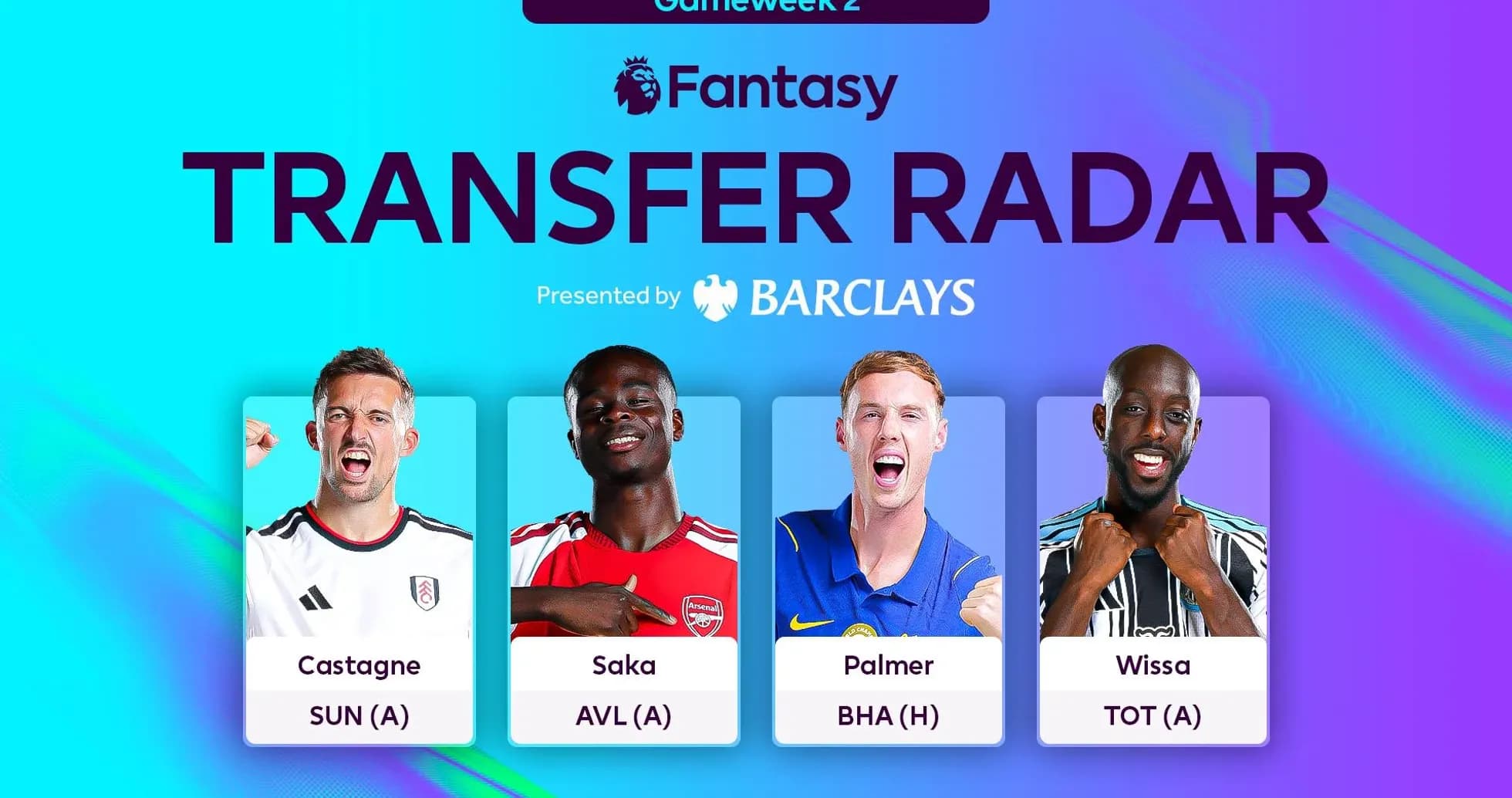 Fantasy Premier League transfer options for Gameweek 2 Fantasy Premier League transfer options for Gameweek 2