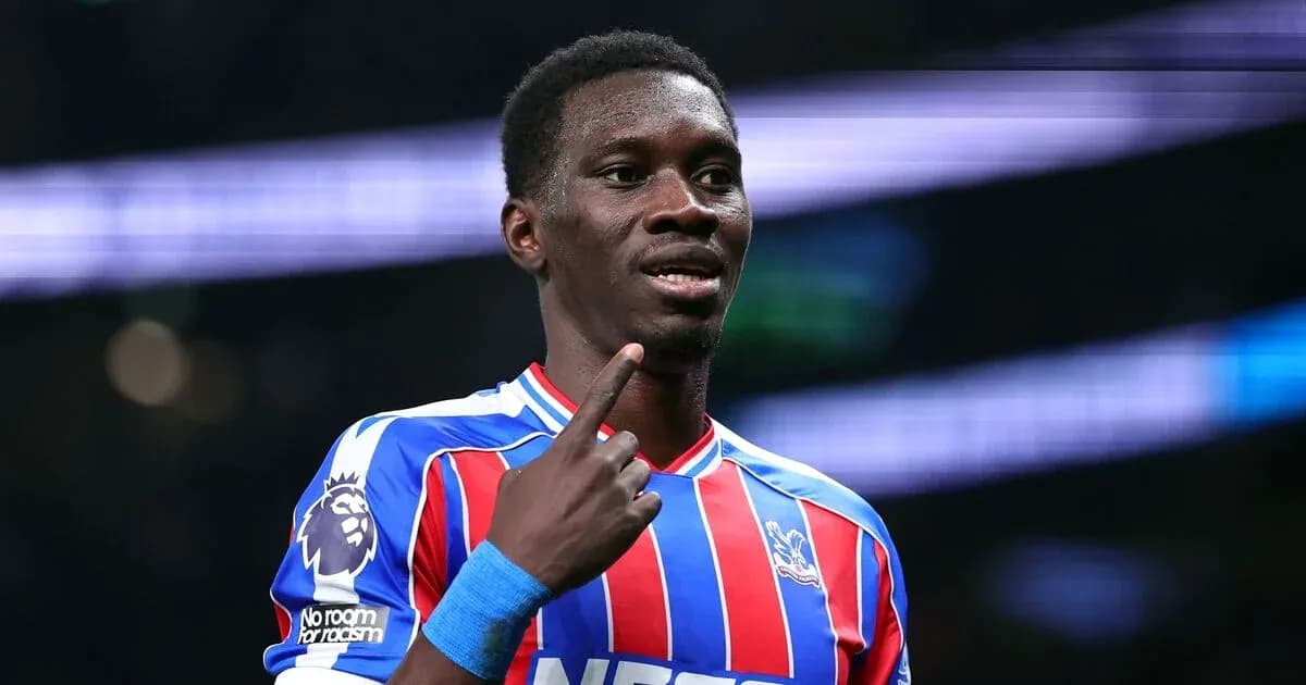Player celebrating and pointing during match action Player celebrating and pointing during match action