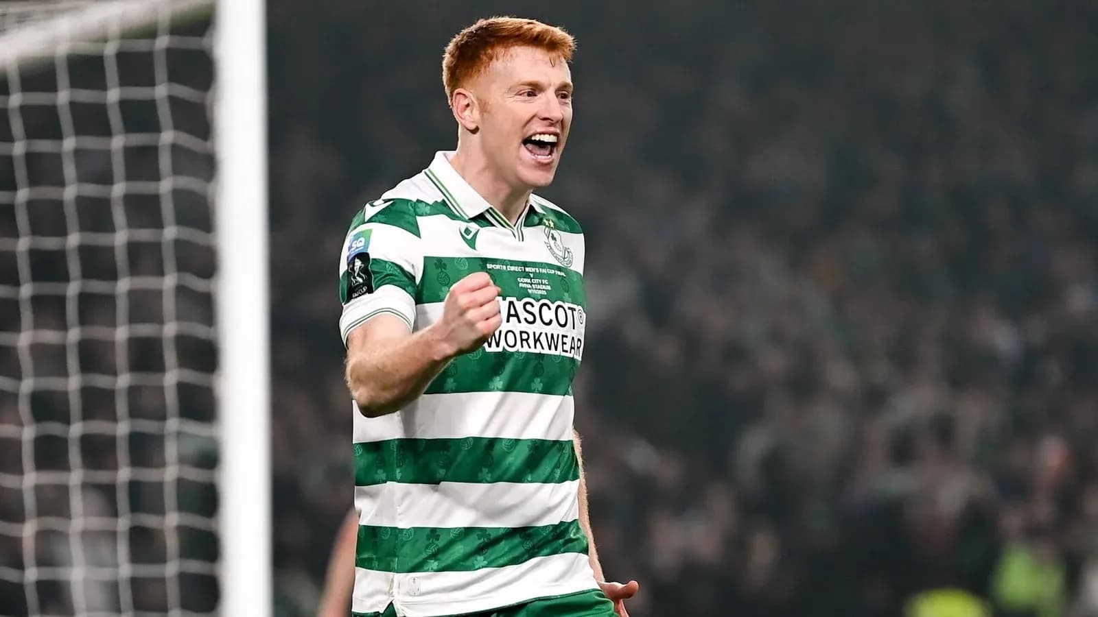 Player celebrating after scoring a goal during match Player celebrating after scoring a goal during match