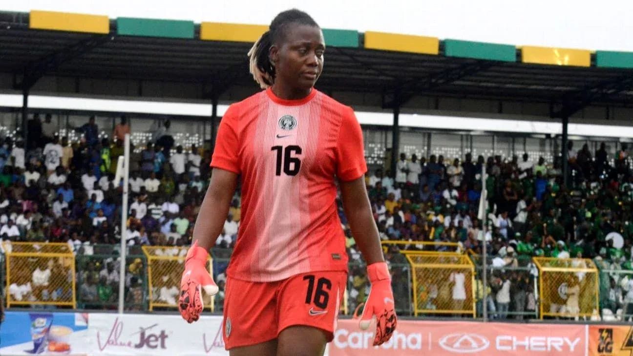 Goalkeeper walking on the field during match Goalkeeper walking on the field during match
