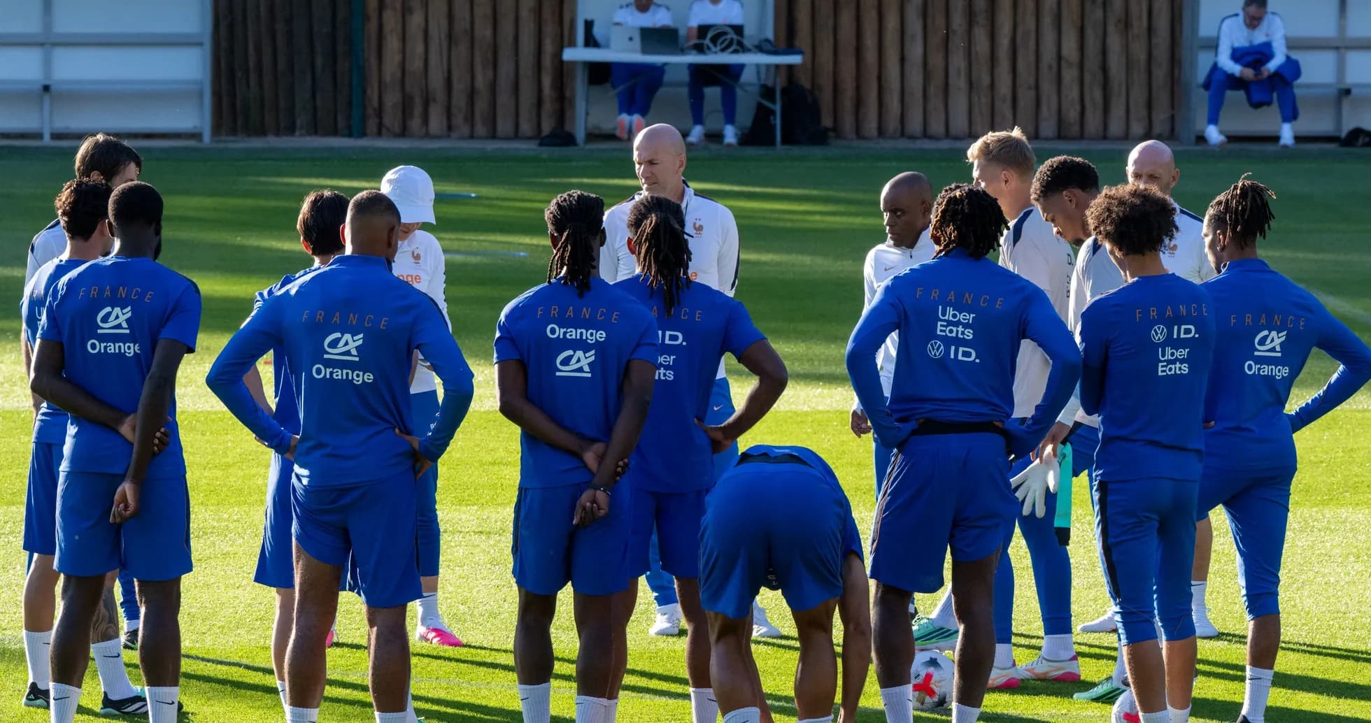 France national team during training session briefing France national team during training session briefing