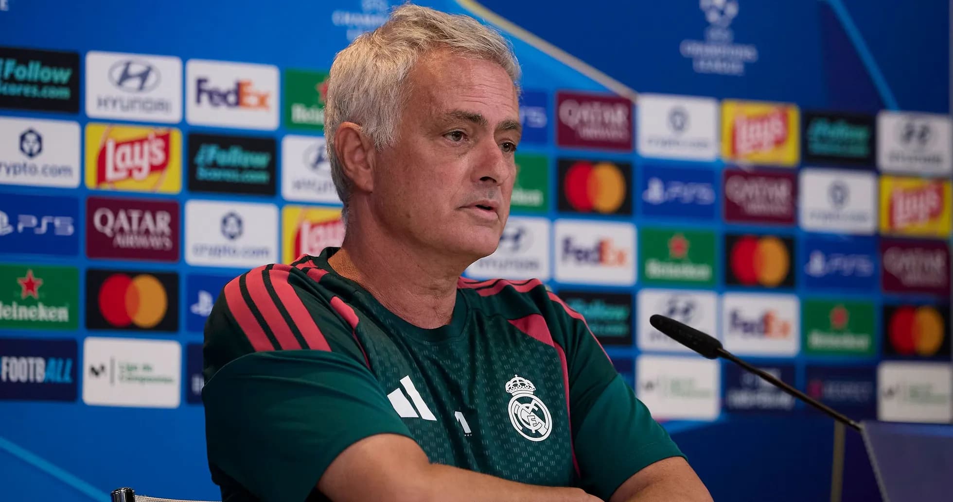 Manager speaking at Champions League press conference Manager speaking at Champions League press conference