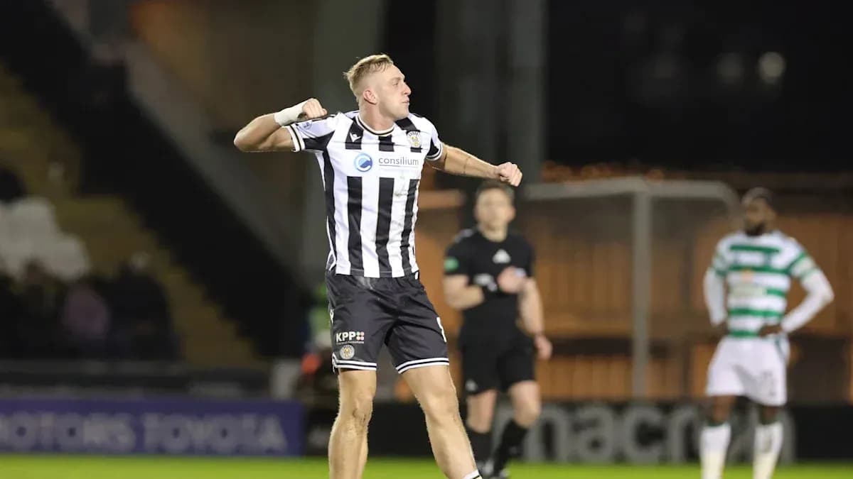Player celebrating a goal during a football match Player celebrating a goal during a football match