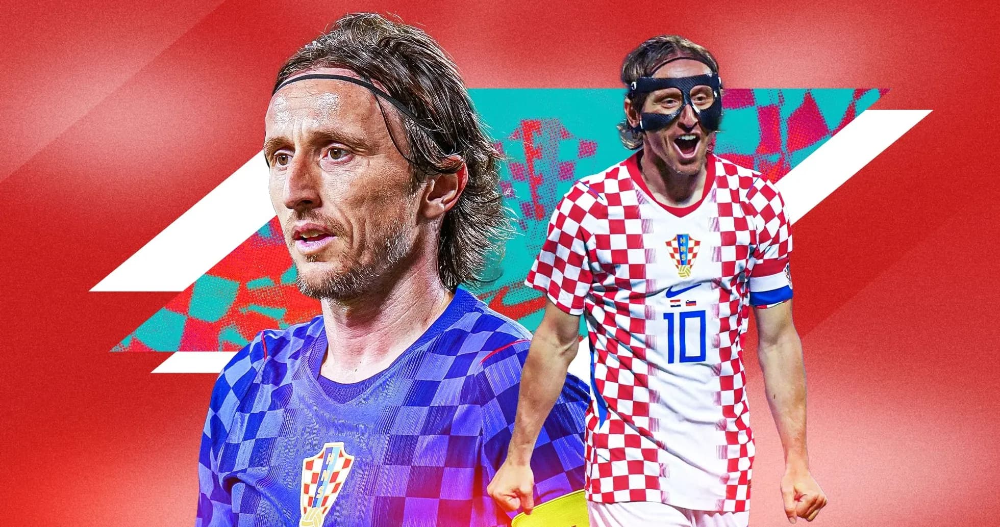 Luka Modrić in Croatia kit celebrating and posing Luka Modrić in Croatia kit celebrating and posing