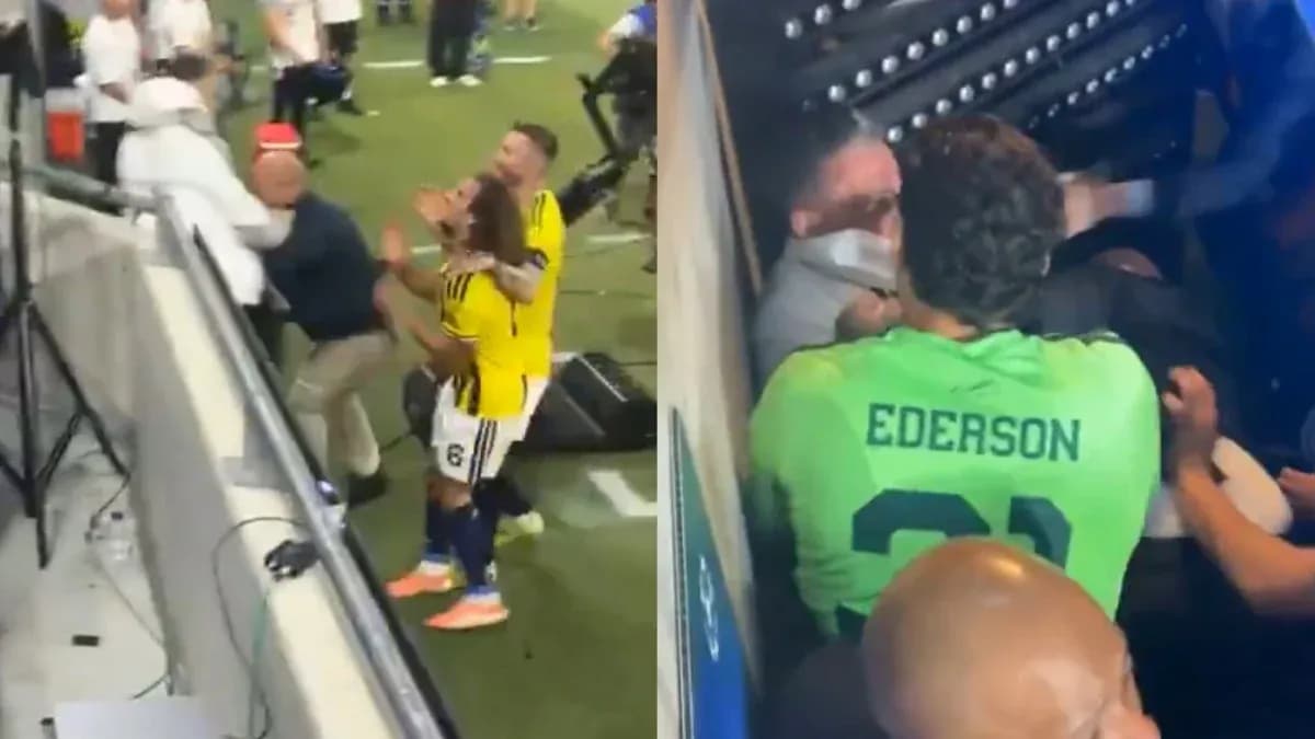 Players involved in altercation on the field Players involved in altercation on the field