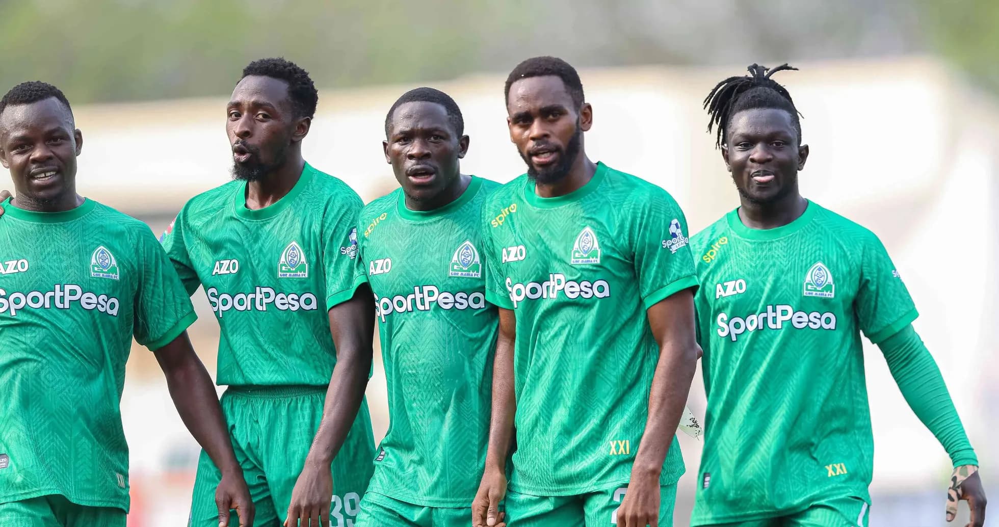 Gor Mahia players celebrating before match Gor Mahia players celebrating before match