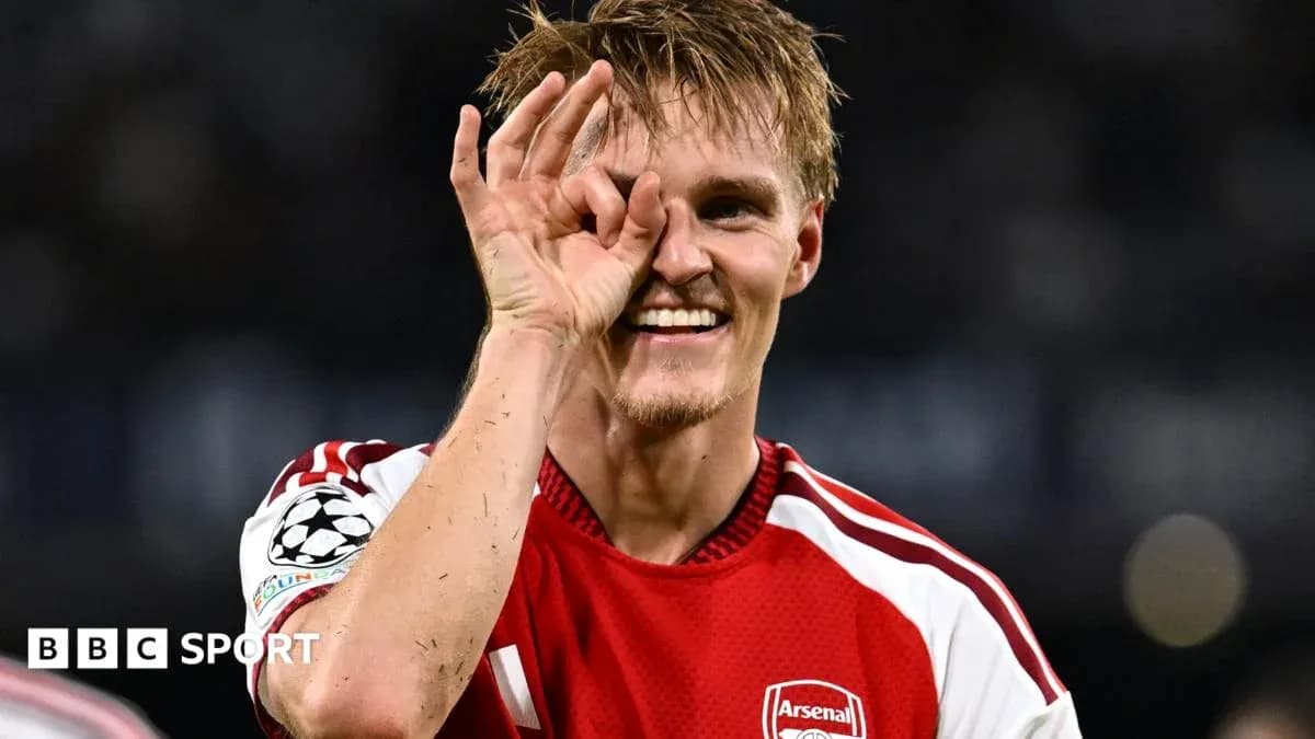 Player celebrating with hand gesture after match Player celebrating with hand gesture after match