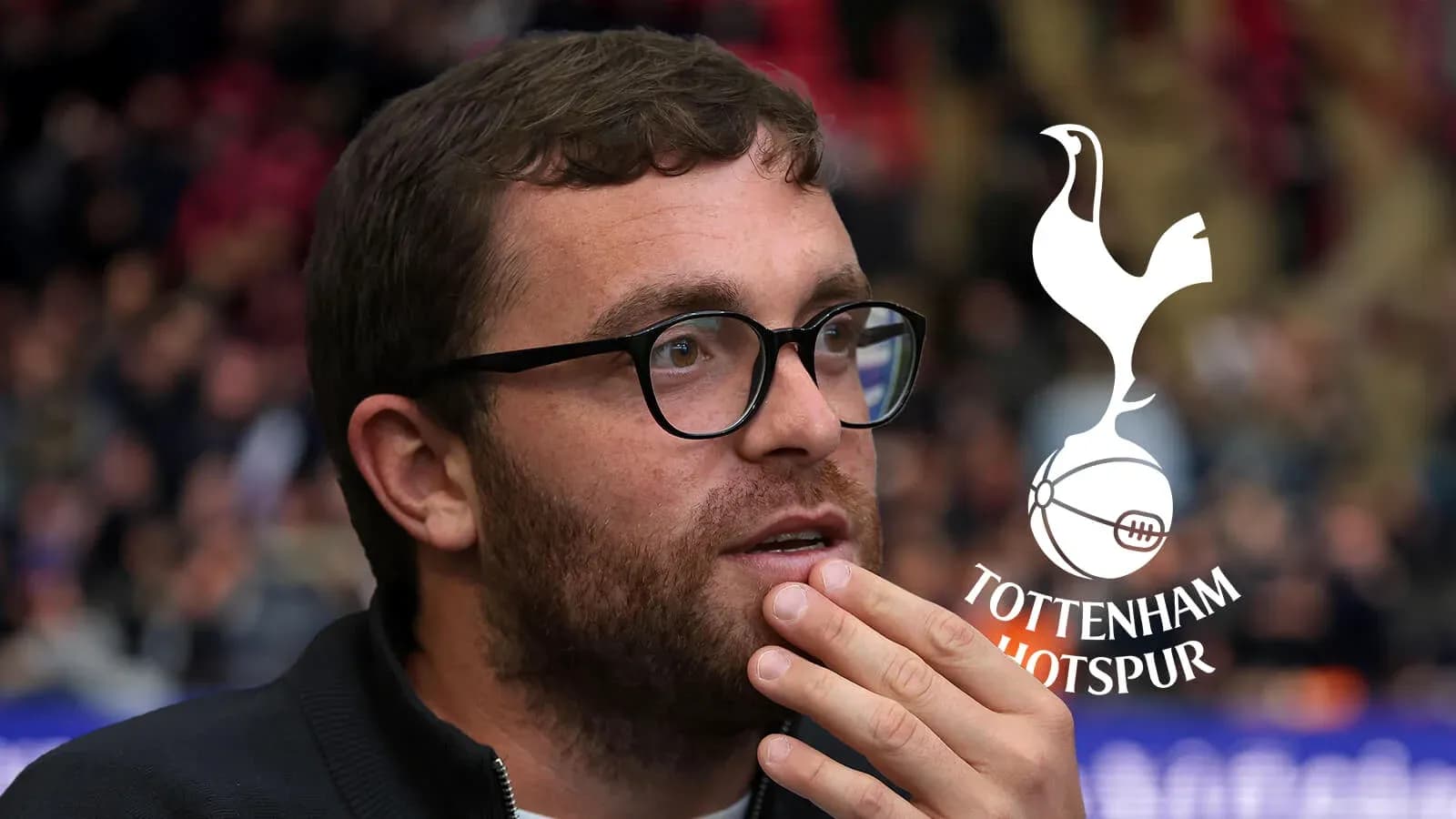 Man with glasses thinking during a match Man with glasses thinking during a match