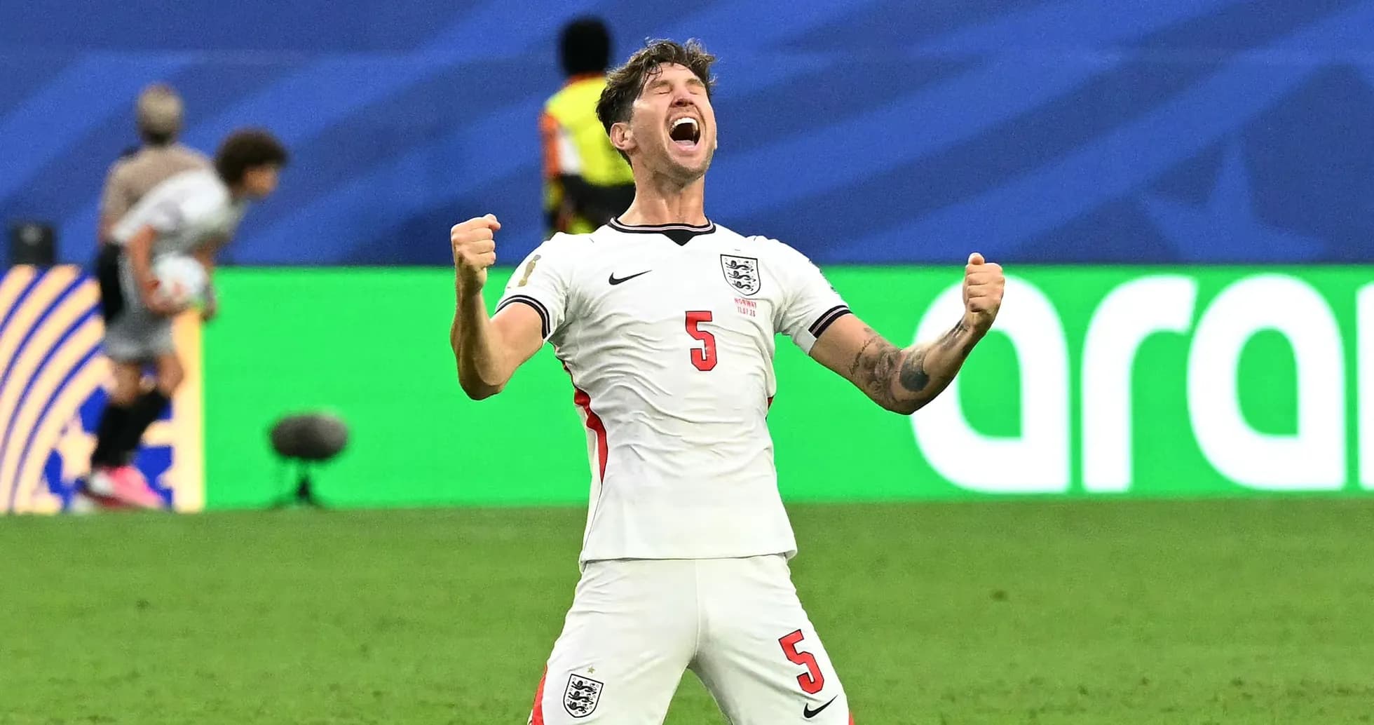 Player celebrating after a successful play during match Player celebrating after a successful play during match