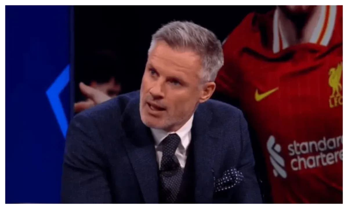 Analyst discussing match on television set Analyst discussing match on television set