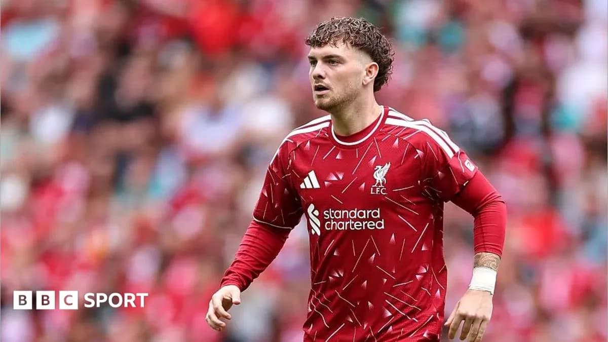 Player in Liverpool kit during match at stadium Player in Liverpool kit during match at stadium