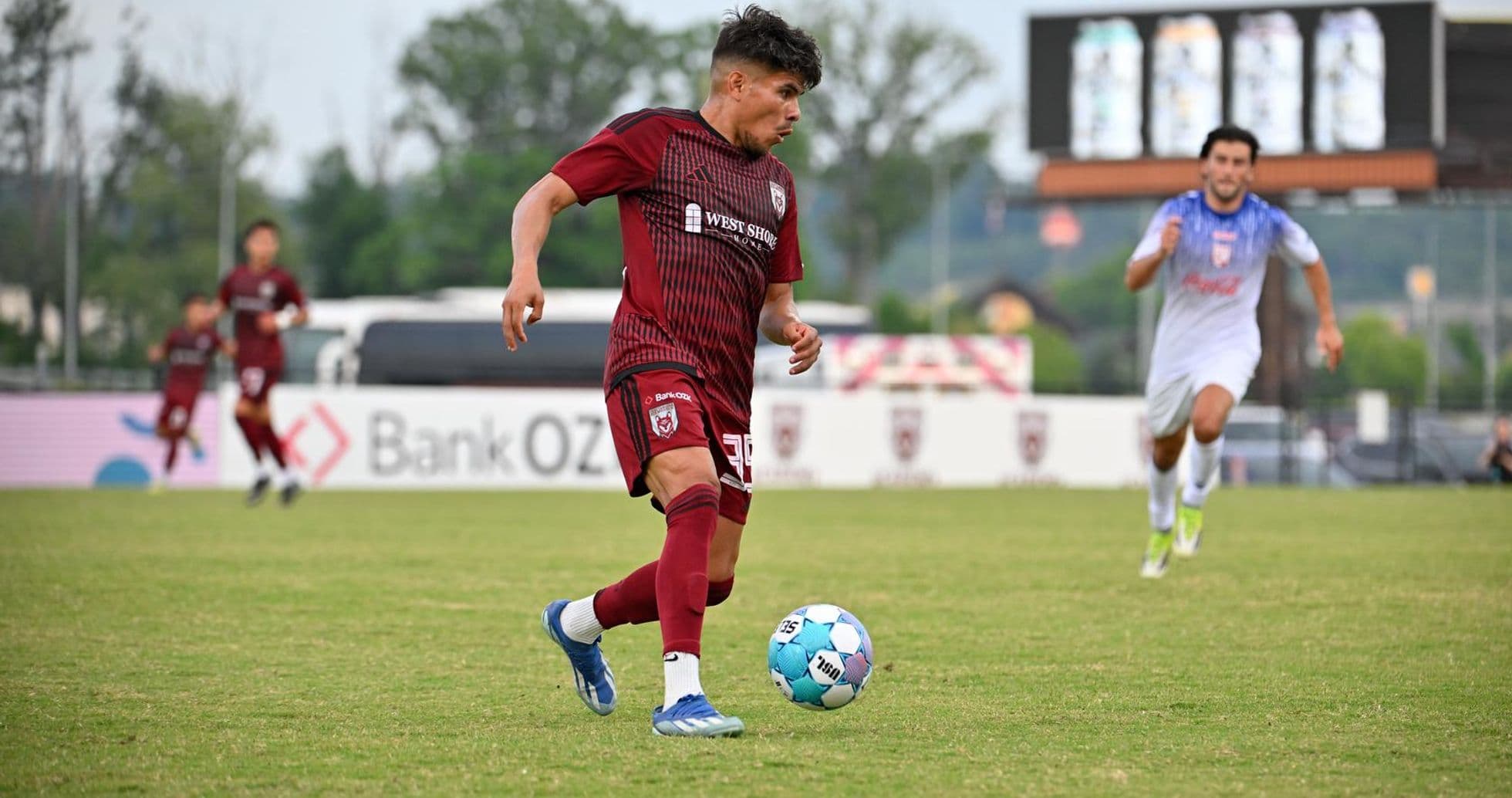 Player dribbling ball during One Knoxville match Player dribbling ball during One Knoxville match