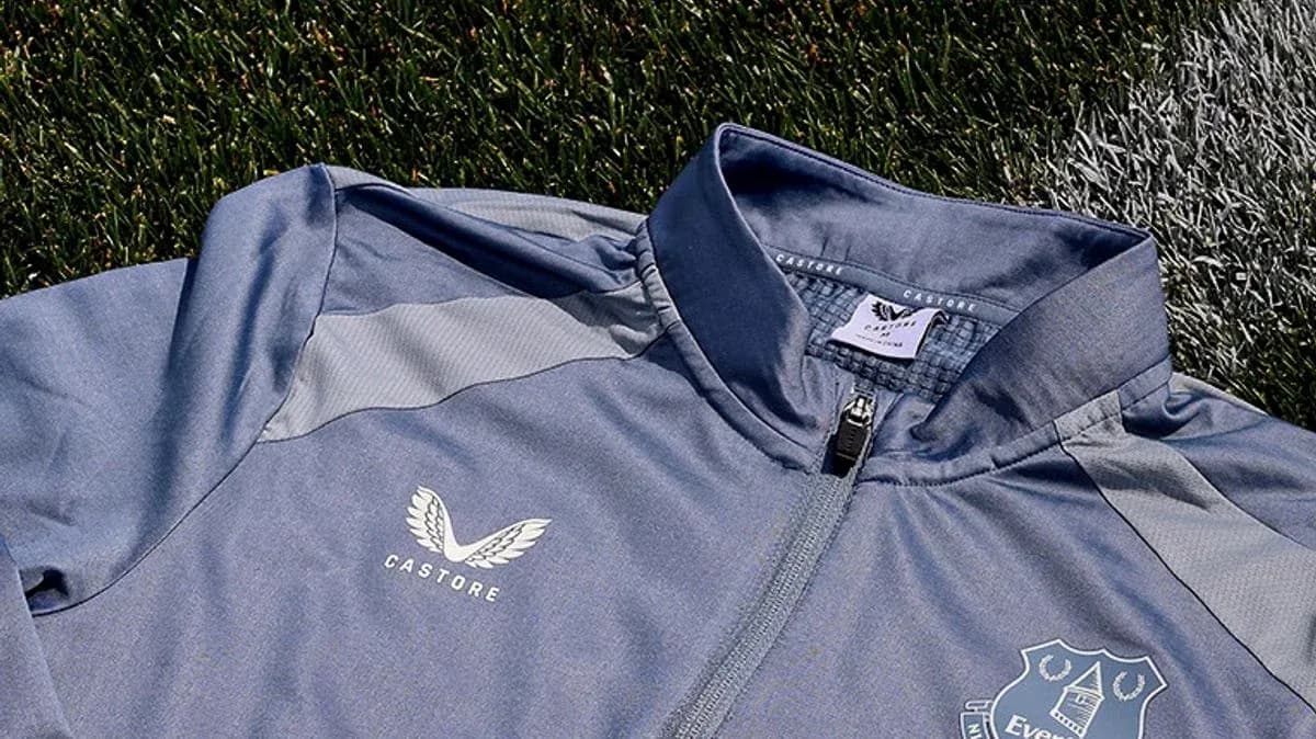 Everton training jacket on grass surface Everton training jacket on grass surface