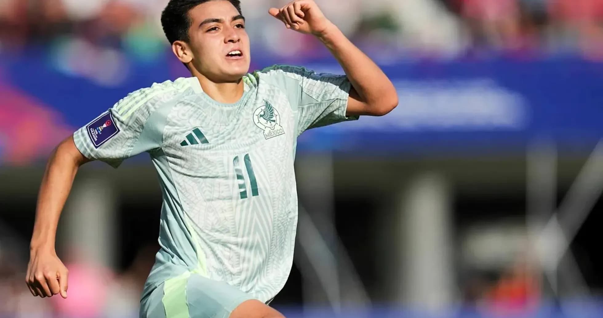 Mexican player celebrating during football match Mexican player celebrating during football match