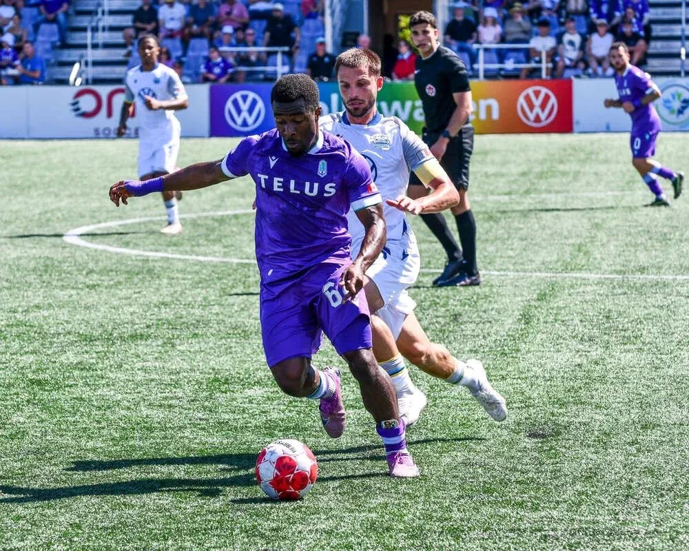 Player dribbling the ball during match Player dribbling the ball during match