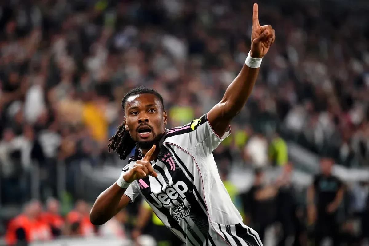 Player celebrating a goal with raised finger Player celebrating a goal with raised finger