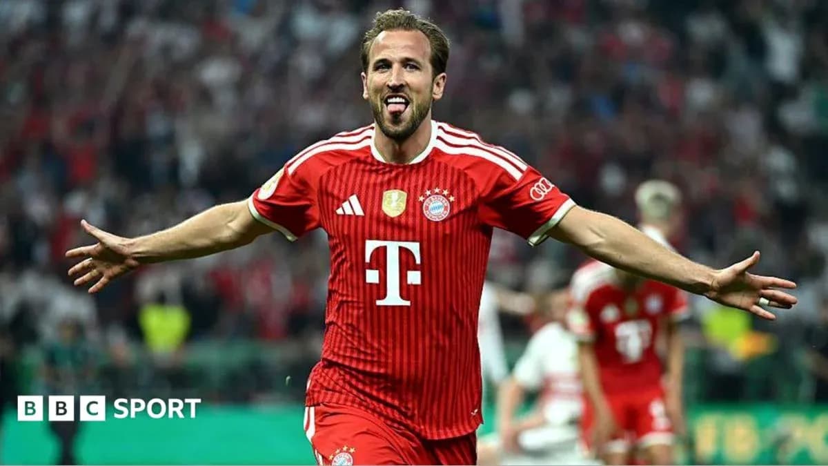 Player celebrating a goal for Bayern Munich Player celebrating a goal for Bayern Munich