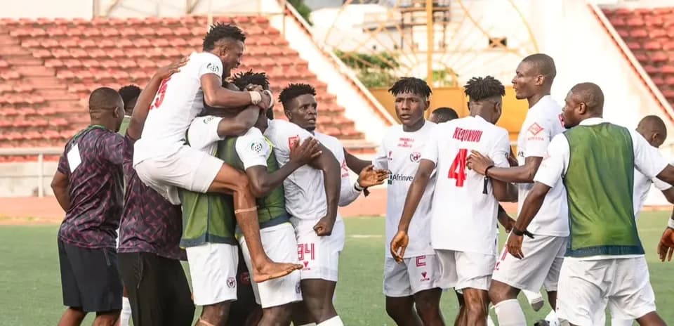 Nasarawa United players celebrating a goal Nasarawa United players celebrating a goal