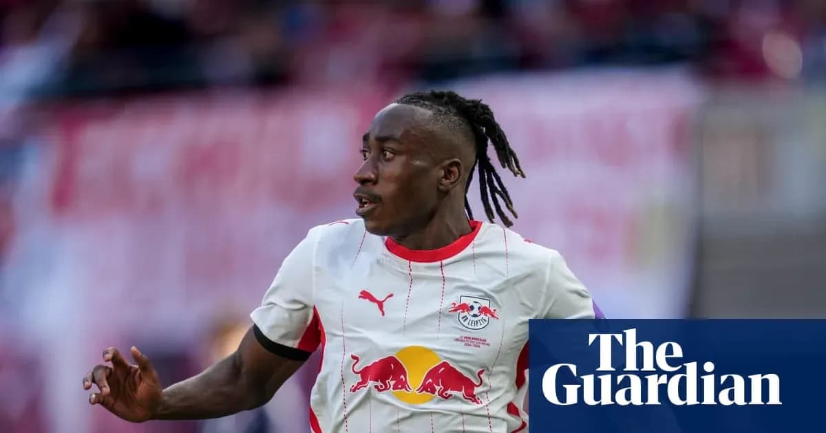 Player running during match for RB Leipzig Player running during match for RB Leipzig
