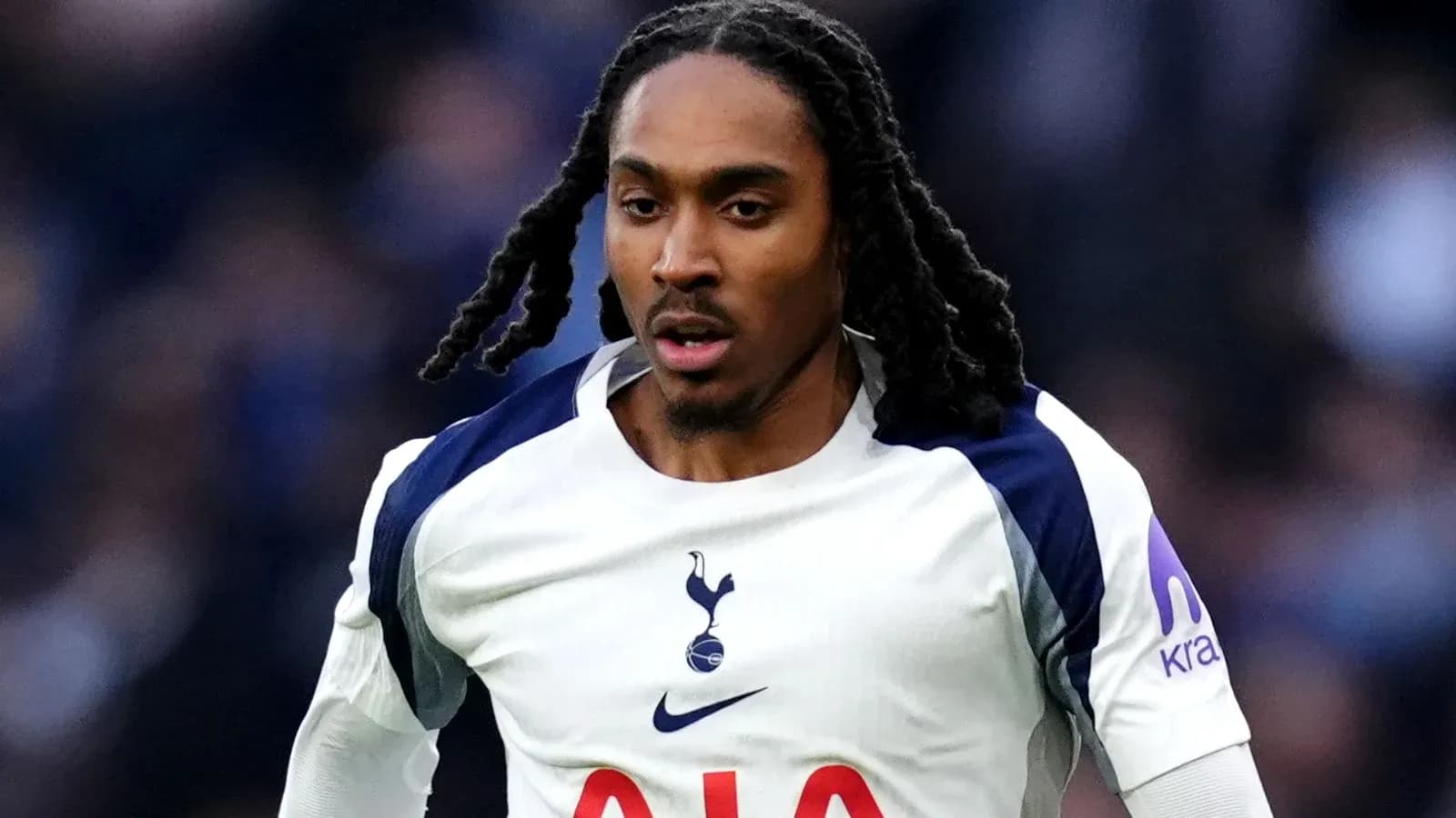 Player running during a Tottenham match Player running during a Tottenham match
