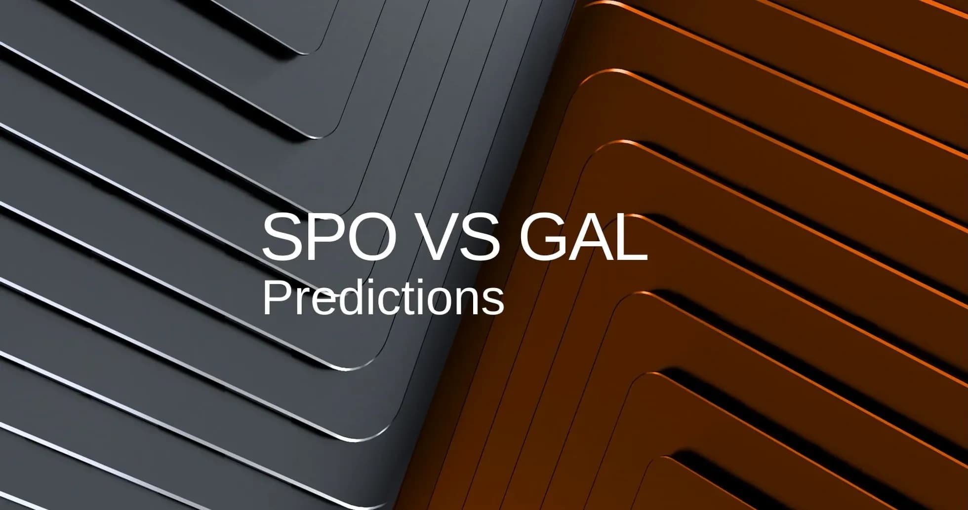 Graphic featuring SPO vs GAL predictions text Graphic featuring SPO vs GAL predictions text