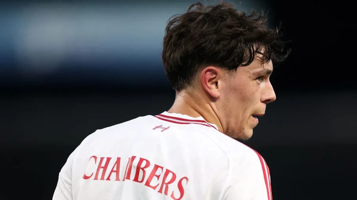 Player with the name 'CHAMBERS' on jersey Player with the name 'CHAMBERS' on jersey