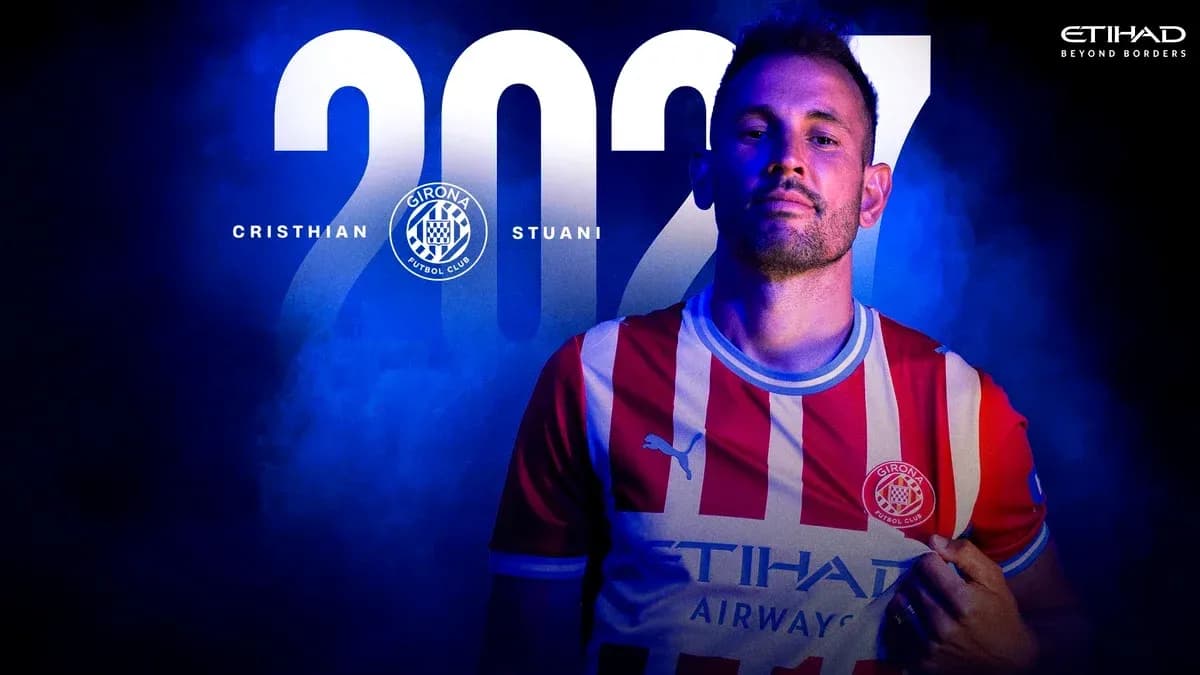 Cristhian Stuani in Girona FC kit for 2027 Cristhian Stuani in Girona FC kit for 2027