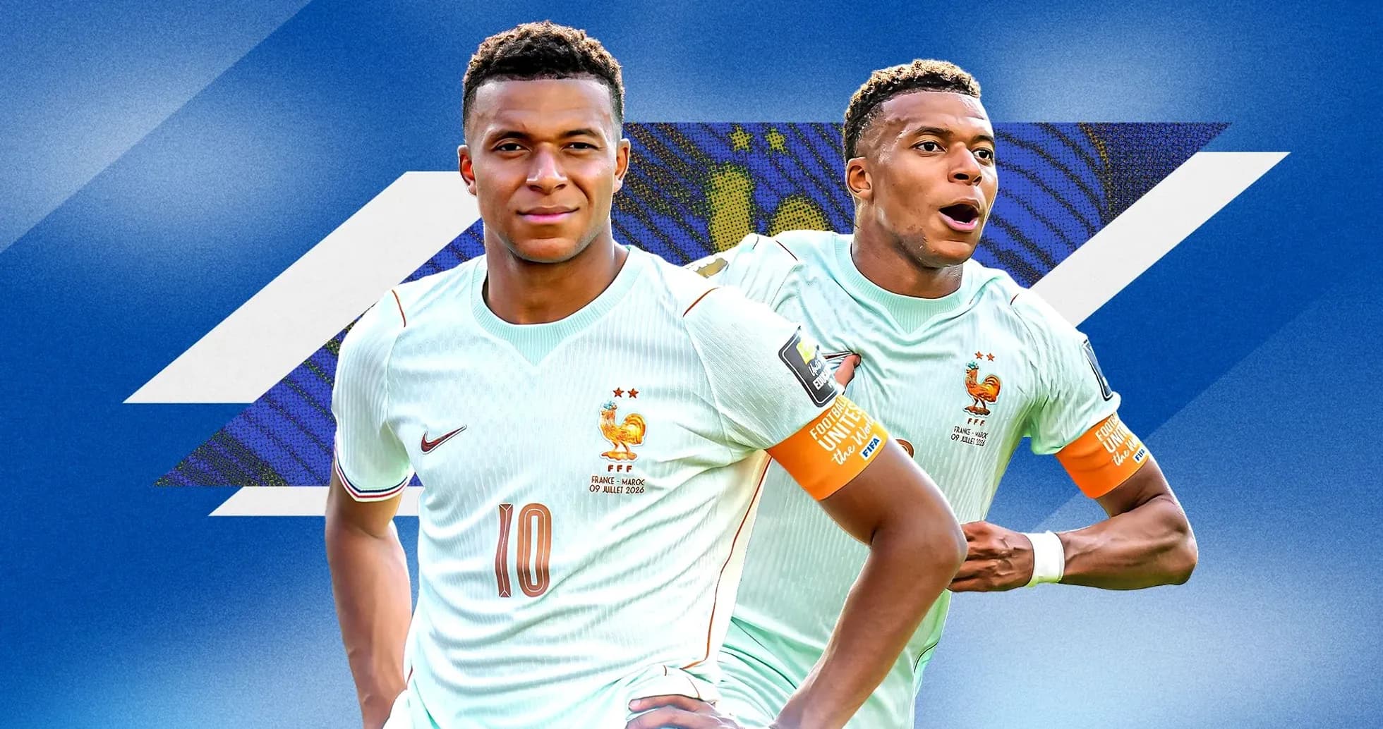 Kylian Mbappé in France national team kit Kylian Mbappé in France national team kit